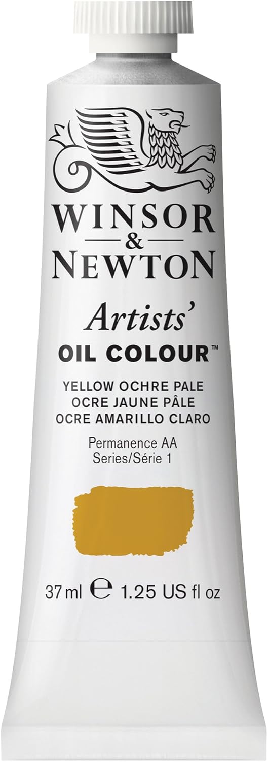 Winsor & Newton Artists' Oil Color, 37ml (1.25 oz) Tube, Yellow Ochre Pale