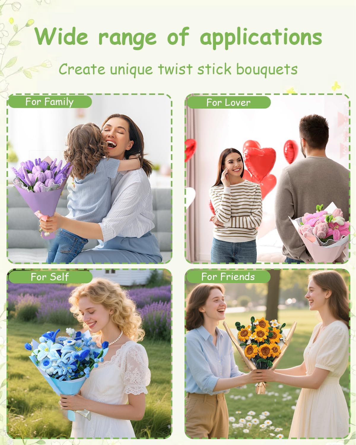 Pipe Cleaners, 400 Pieces Chenille Stems for Flower Bouquet Making, Fuzzy Sticks for DIY Projects, STEM Activities, Length 11.8 inches(30cm), Beginner-Friendly Birthday Gifts for Craft Lovers (Yellow)