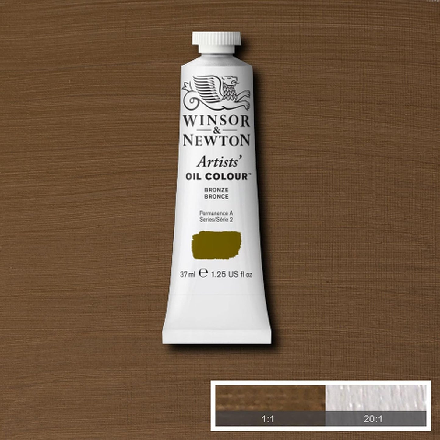 Winsor & Newton Artists' Oil Color, 37ml (1.25 oz) Tube, Bronze