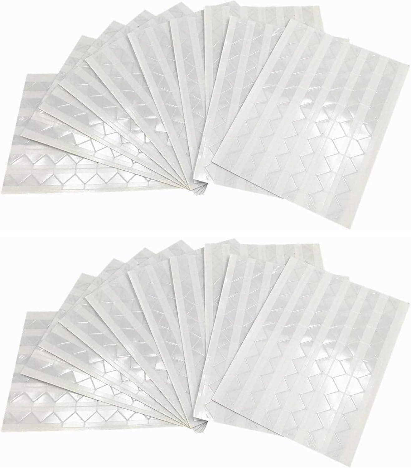 20 Sheet (2040-pack) Photo Corners Self Adhesive PVC Paper Photo Foto Corner Stickers for Scrapbooking Personal Journal (Clear 2040pcs)