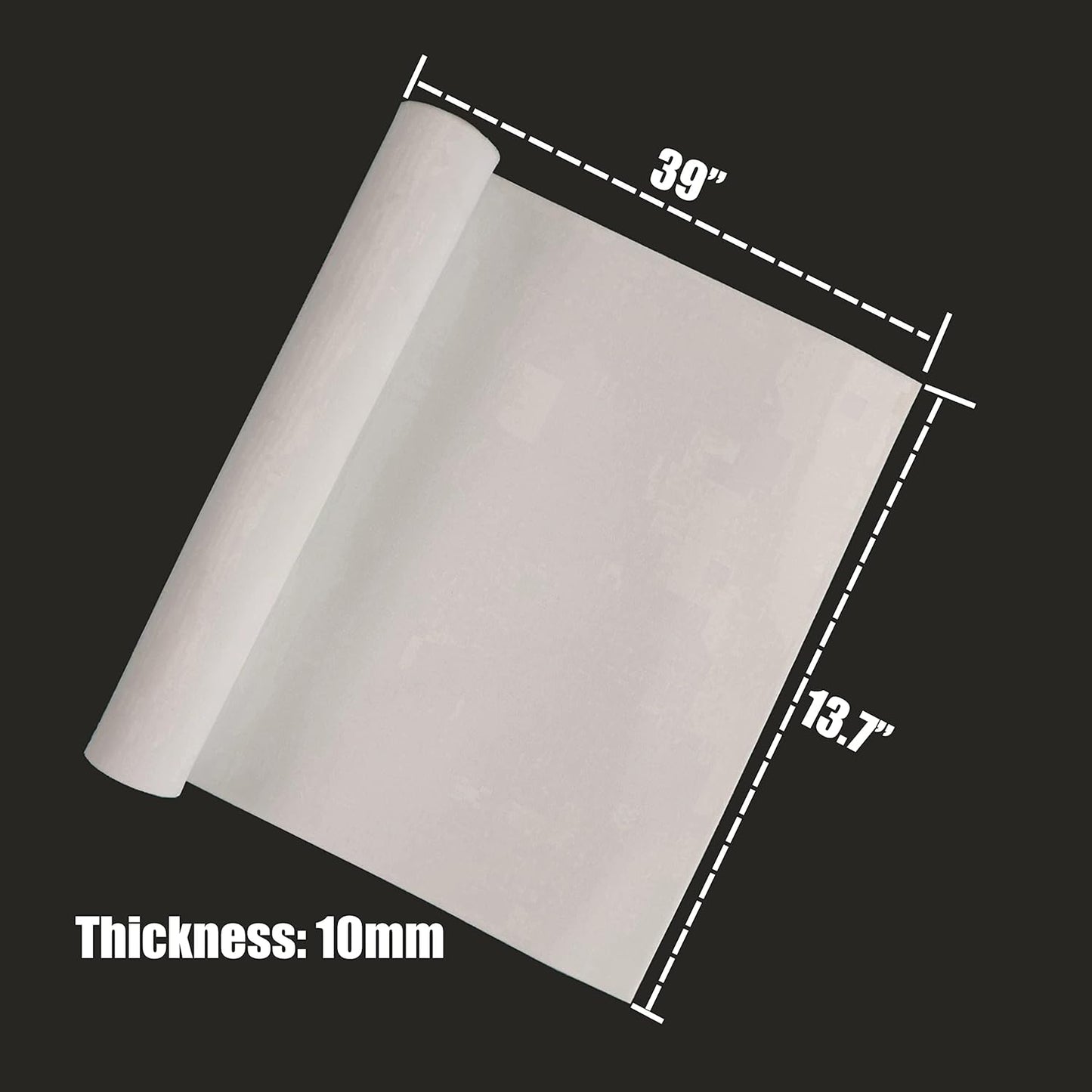 OISAKLD EVA Foam 2mm-10mm 13.7"×39" Craft Foam Sheet 74 kg/m³ Cosplay Foam for Craft Model Cosplay 10mm