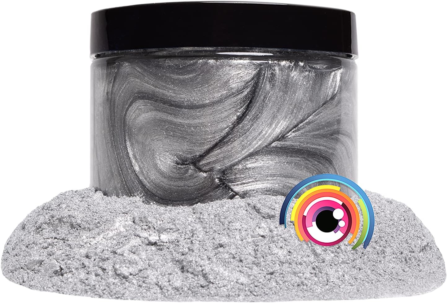 Eye Candy Pigments Premium Silver Mica Powder - Jungin Silver (50gr) - for Epoxy, Resin, Soap, Paint, Woodworking, Acrylic Pouring, Bath Bombs, Fishing Lures - DIY Arts and Crafts Additive