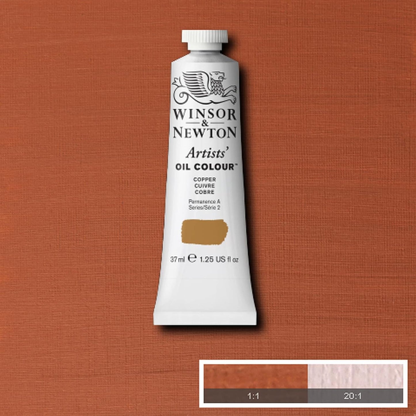 Winsor & Newton Artists' Oil Color, 37ml (1.25 oz) Tube, Copper