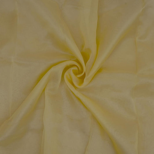 Organza Fabric 5 Yard Bridal Solid Sheer Organza Fabric Bolt for Wedding Dress, Fashion, Crafts, Decorations Silky Shiny Organza 44" - (5 Yard, Champagne)