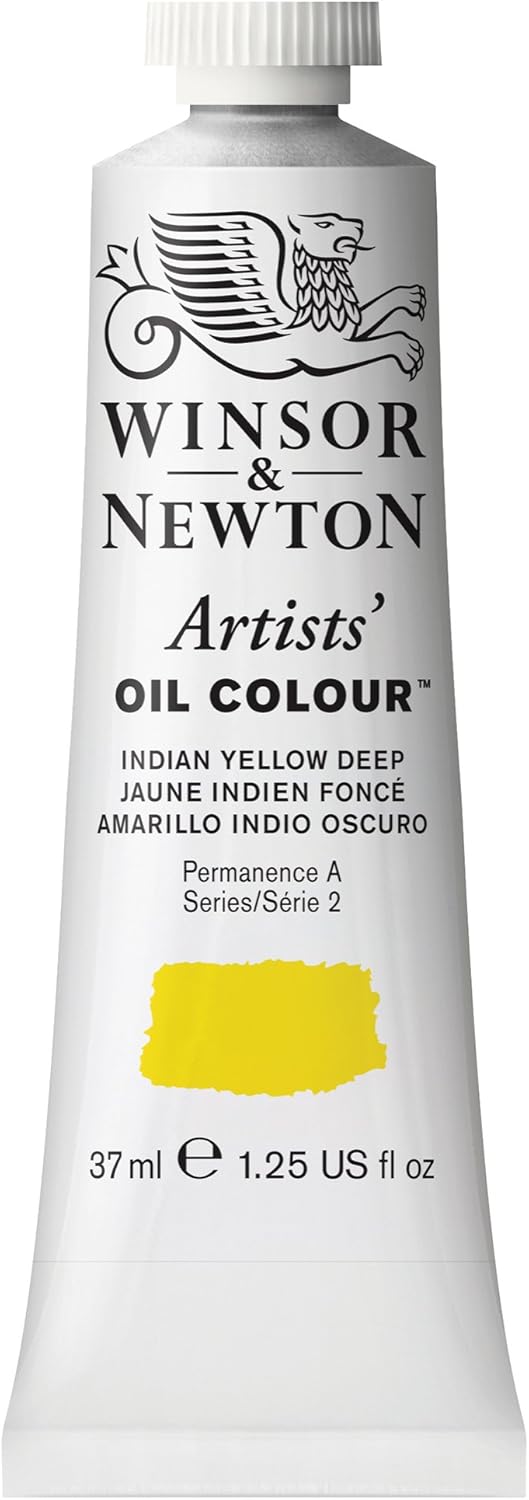 Winsor & Newton Artists' Oil Color, 37ml (1.25 oz) Tube, Indian Yellow Deep