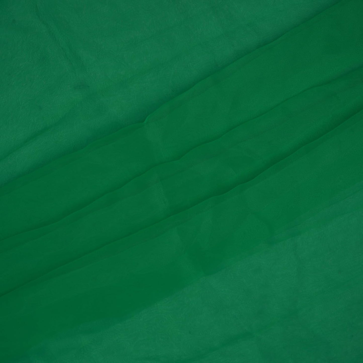 Organza Fabric 10 Yard Bridal Solid Sheer Bolt for Home Décor, Table Décor, Bridal, Fashion, Crafts, Decorations Silky Shiny Organza 44" - (10 Yard, Green)