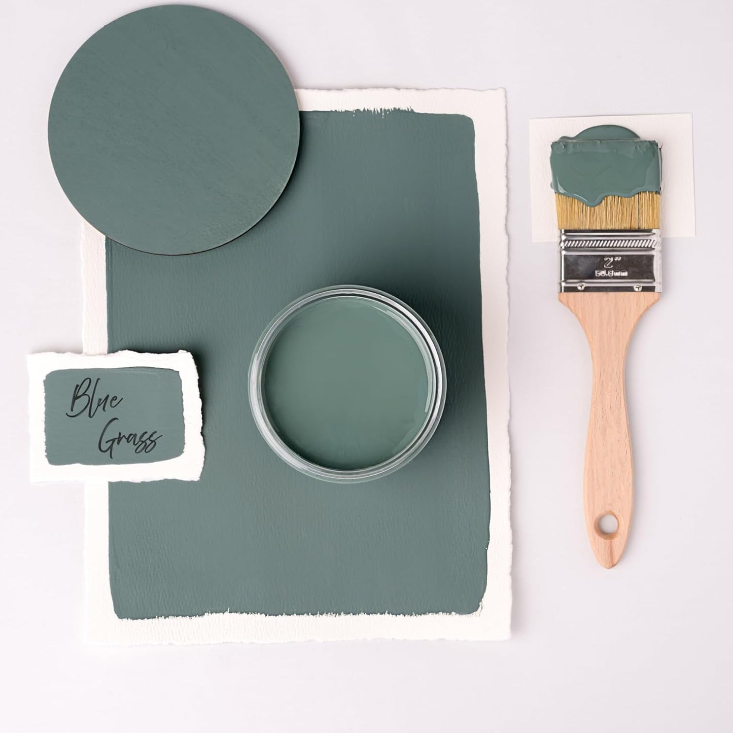 Dixie Belle Paint Company Chalk Finish Furniture Paint – Blue Grass (4oz) – Matte Chic Chalk Mineral DIY Furniture Paint