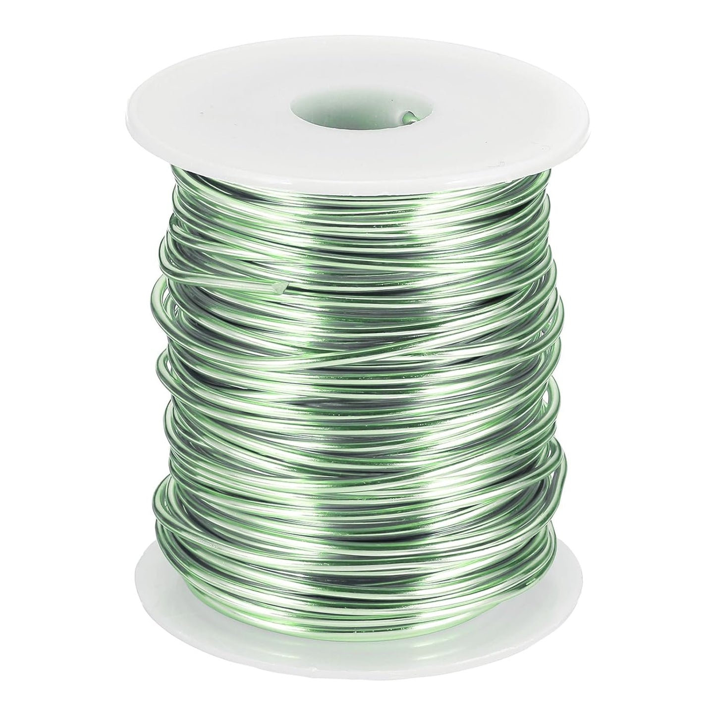 uxcell 12 Gauge / 2mm Anodized Aluminum Wire for Jewelry Craft Making, 102 Feet Bendable Flexible Wire for DIY Home Decor Gardening Sculpture, Grass Green