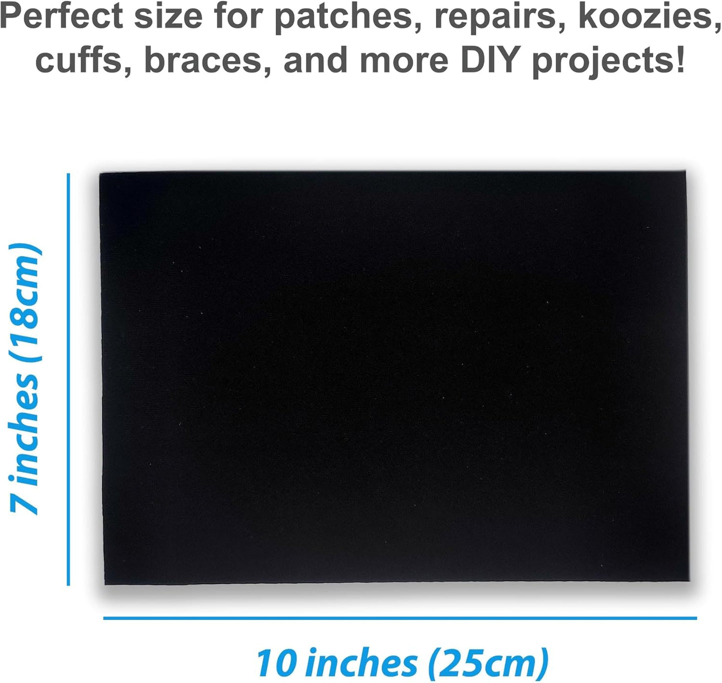 Neoprene Fabric Assortment Sample Patch Sheet Packs for Sewing Material Wetsuit Repair (3 Pack, 2mm Yellow)