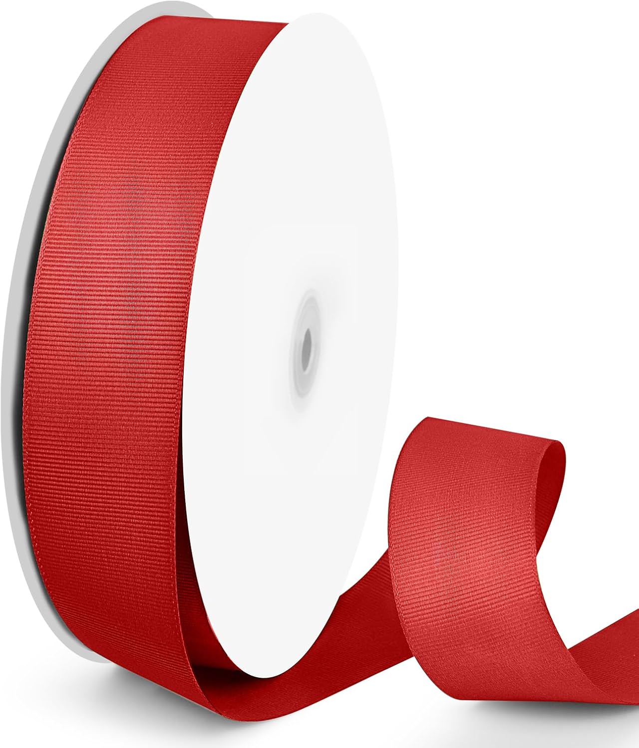 100 Yards 1.5 inch Grosgrain Ribbon, Solid Color Fabric Ribbon Perfect for Gift Wrapping, Wedding, Handmade Bows, Floral Bouquets and Party Decoration(red)