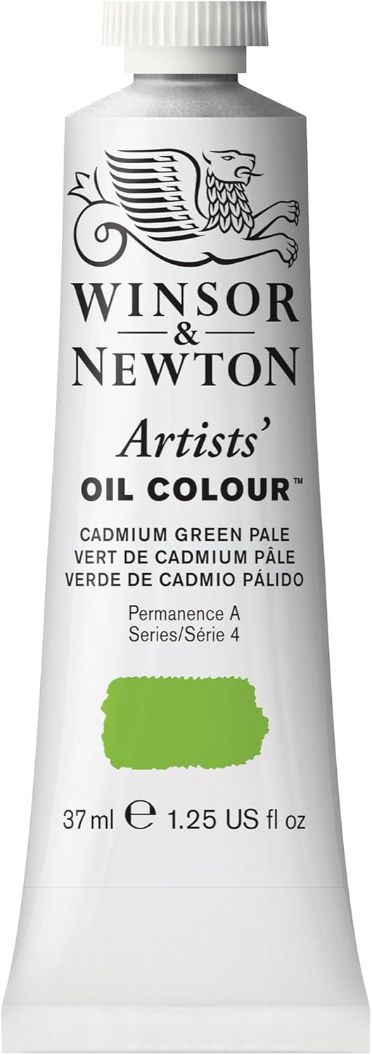 Winsor & Newton Artists' Oil Color, 37ml (1.25 oz) Tube, Cadmium Green Pale