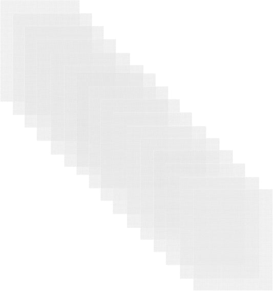 Caydo 16 Pieces 7 Count Plastic Mesh Canvas Sheets, Eye Mesh for Therian Mask, Acrylic Yarn Crafting, Knit Crochet Projects and Make Aquarium Dividers (10.5 X 13.5 Inch)