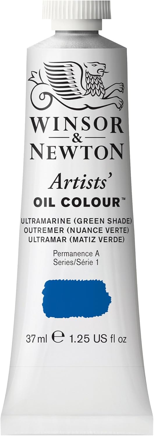 Winsor & Newton Artists' Oil Color, 37ml (1.25 oz) Tube, Ultramarine Green Shade