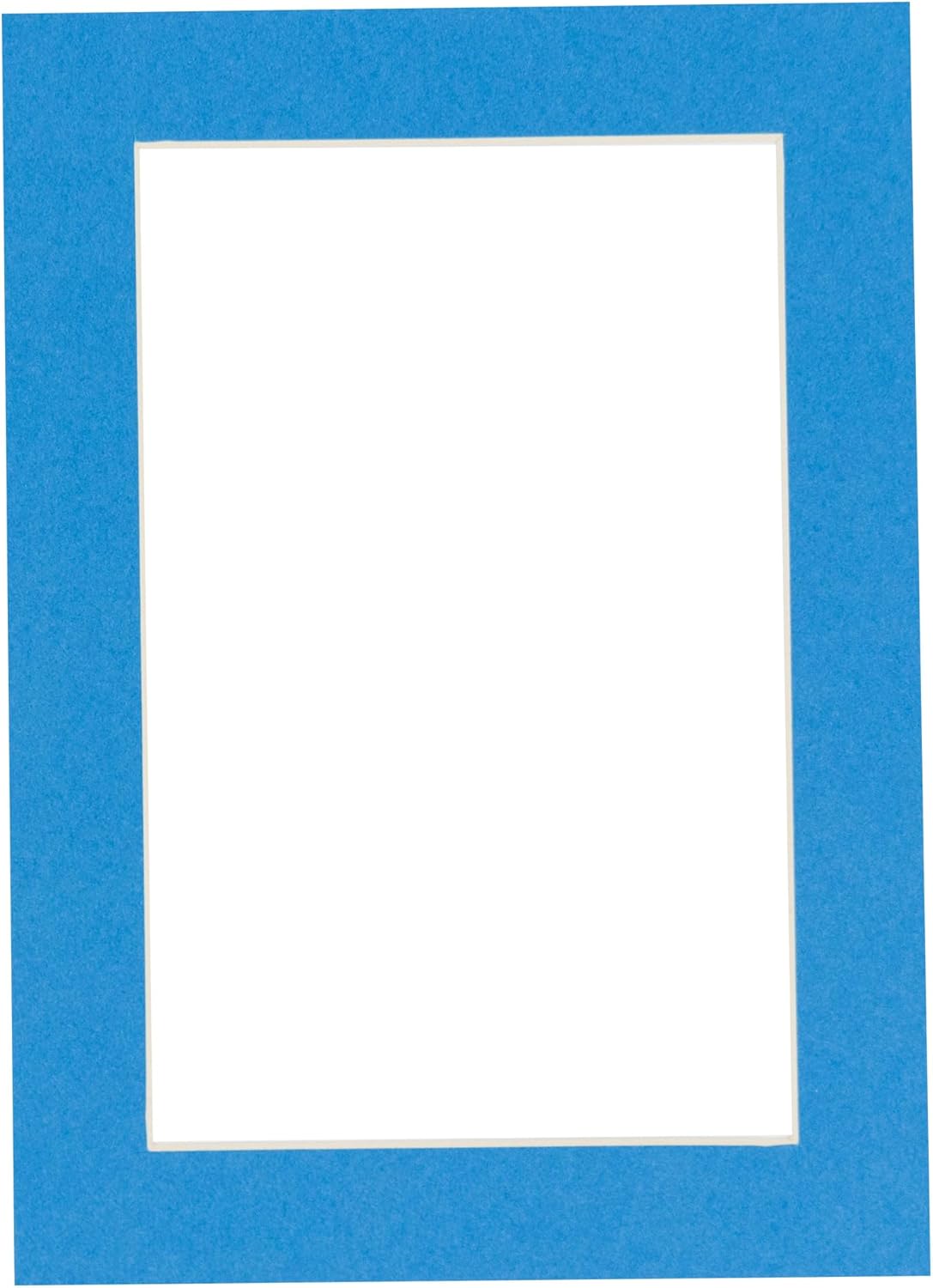 5.5x8.5 Mat for 8.5x11 Frame - Precut Mat Board Acid-Free Bay Blue 5.5x8.5 Photo Matte for a 8.5x11 Picture Frame, Premium Matboard for Family Photos, Show Kits, Art, Picture Framing, Pack of 1 Mat