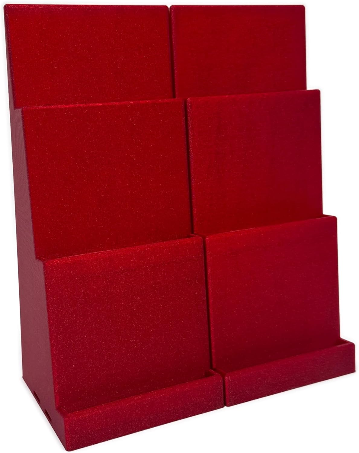 Magnetic Card Holder Stadium Displays - Galaxy Red (2 Pack), Compatible with Ultra Pro Protectors - Trading Card Holder - Card Stand - Sports Card Display (Galaxy Red)