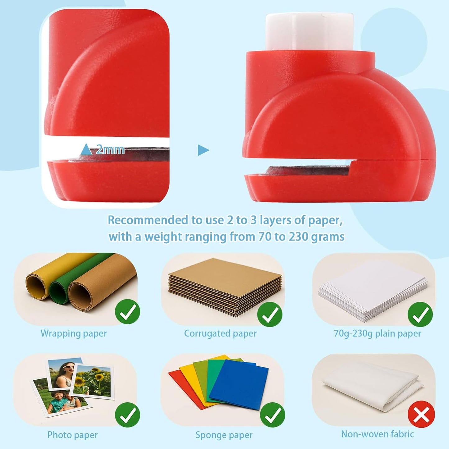 LOVEINUSA 10 Pack Multicolored Shape Paper Hole Punch Craft Set for DIY Crafting, Scrapbooking, Handmade Greeting Cards, Photo Albums, Mini Cutter Nail, and Festival Cards Projects