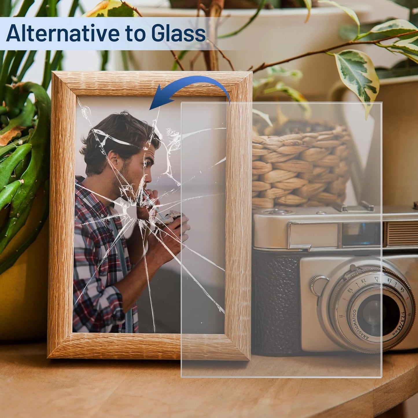 5 Pack 12”x12” x0.02” Clear PET/Plexiglass Sheet, Transparent Flexible Plastic Sheet 12x12, 0.02” Clear Plastic Sheet for Crafts, Picture Frames, Painting, Sign Blank (5, 12"x12"x0.02)