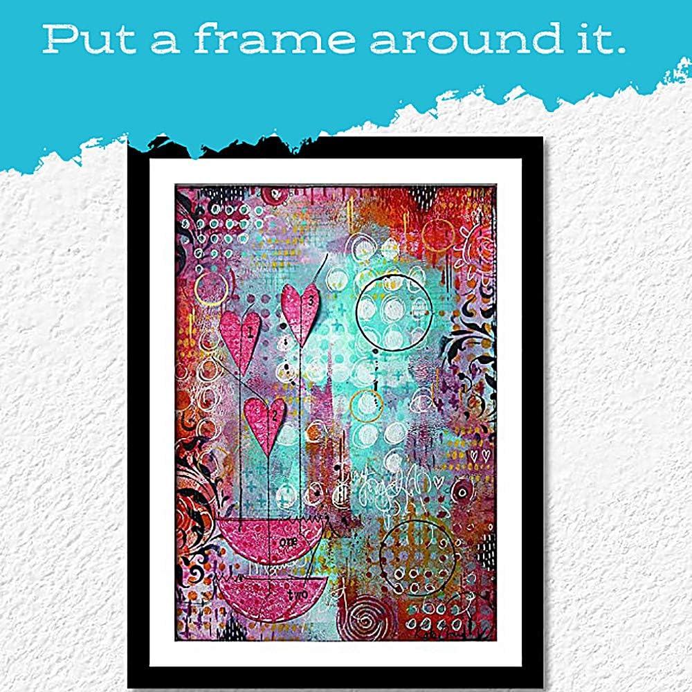 Gel Press Monoprinting Print Plate - 12” X 14” Gel Plate - Printmaking Supplies - Reusable Gel Printing Plate for Press Art for Card Making, Scrapbooking, Journaling, Arts and Crafts, Home Decor