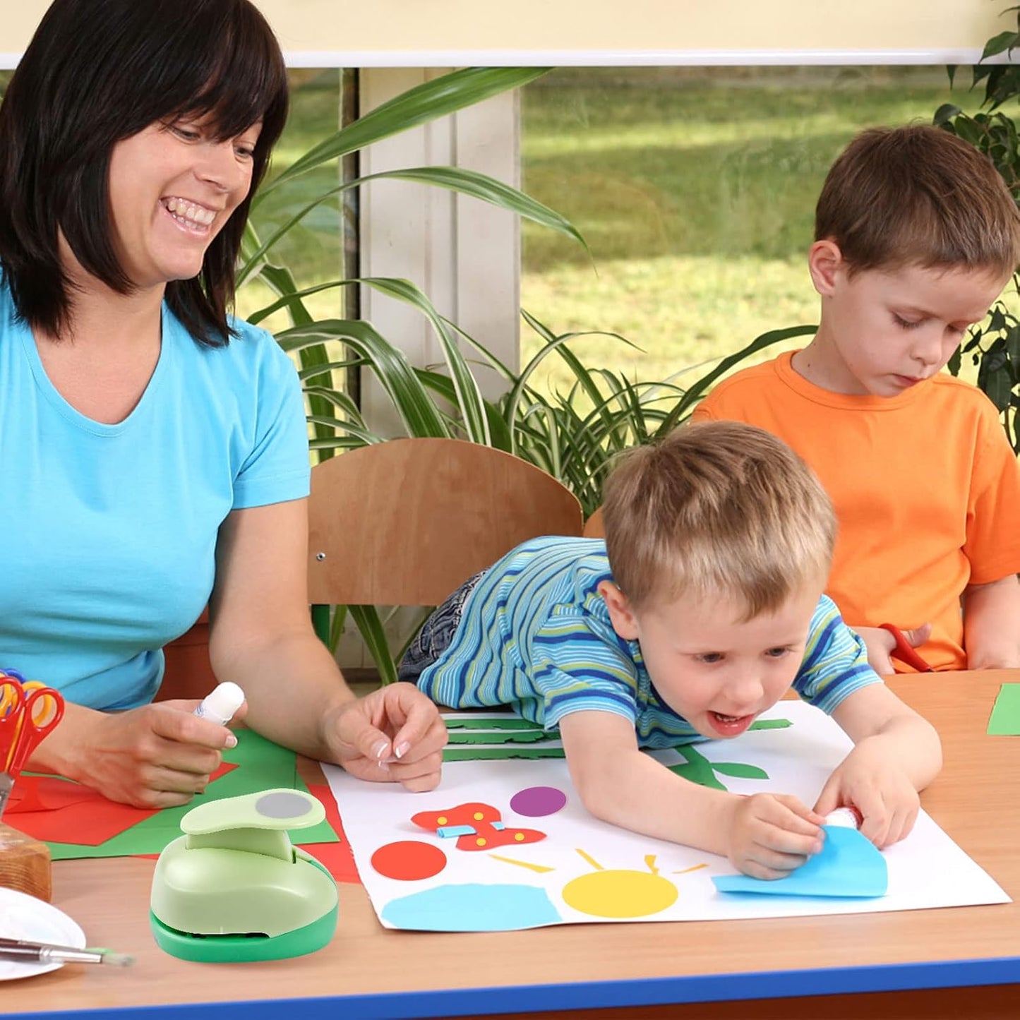 UCEC Circle Punch, 1 5/8 Inch Paper Punch, 2 Pcs Paper Punches for Crafting, Circle Hole Punch, Round Shaped Cutter for Scrapbook, Cards, DIY Albums Photos