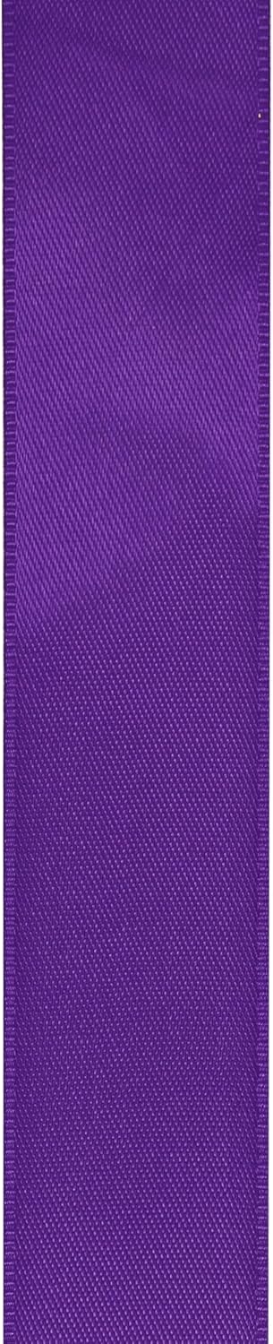 LIUYAXI Purple Double Faced Satin Ribbon, 1" X Continuous 25 Yards, Ribbons Perfect for Gift Wrapping Wedding Bouquet Decor DIY Craft Bow Making & Other Projects