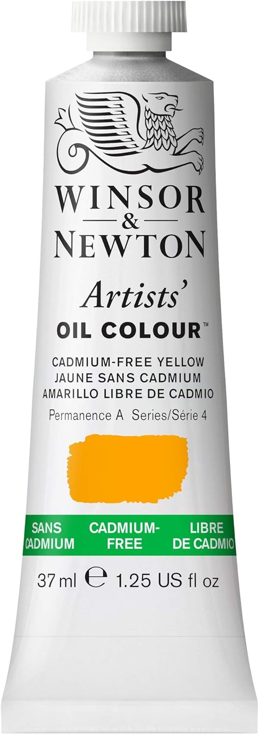 Winsor & Newton Artists' Oil Color, 37ml (1.25 oz) Tube, Cadmium-Free Yellow