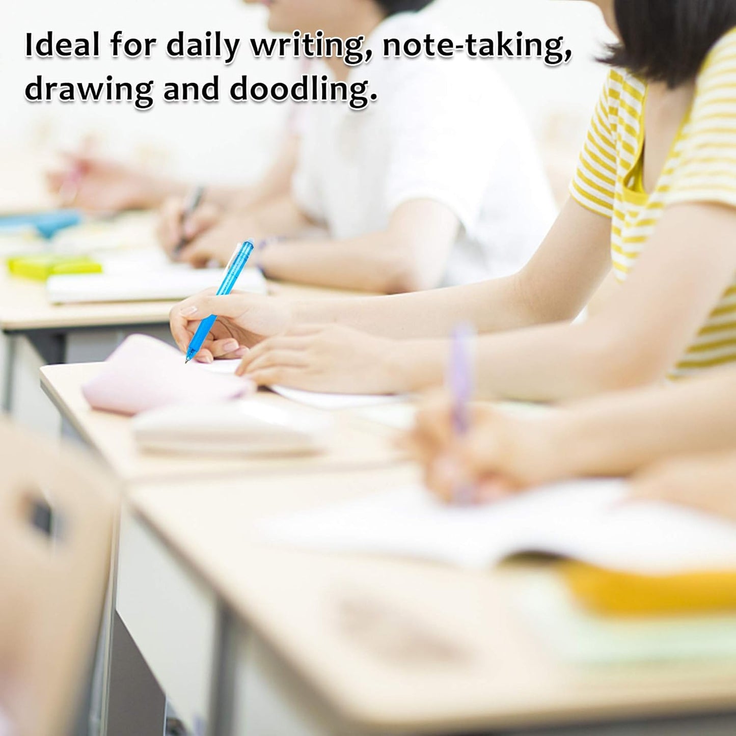 Erasable Gel Pens, 26 Colors Retractable Erasable Pens Clicker, Fine Point, Make Mistakes Disappear, Assorted Color Inks for Drawing Writing Planner and Crossword Puzzles