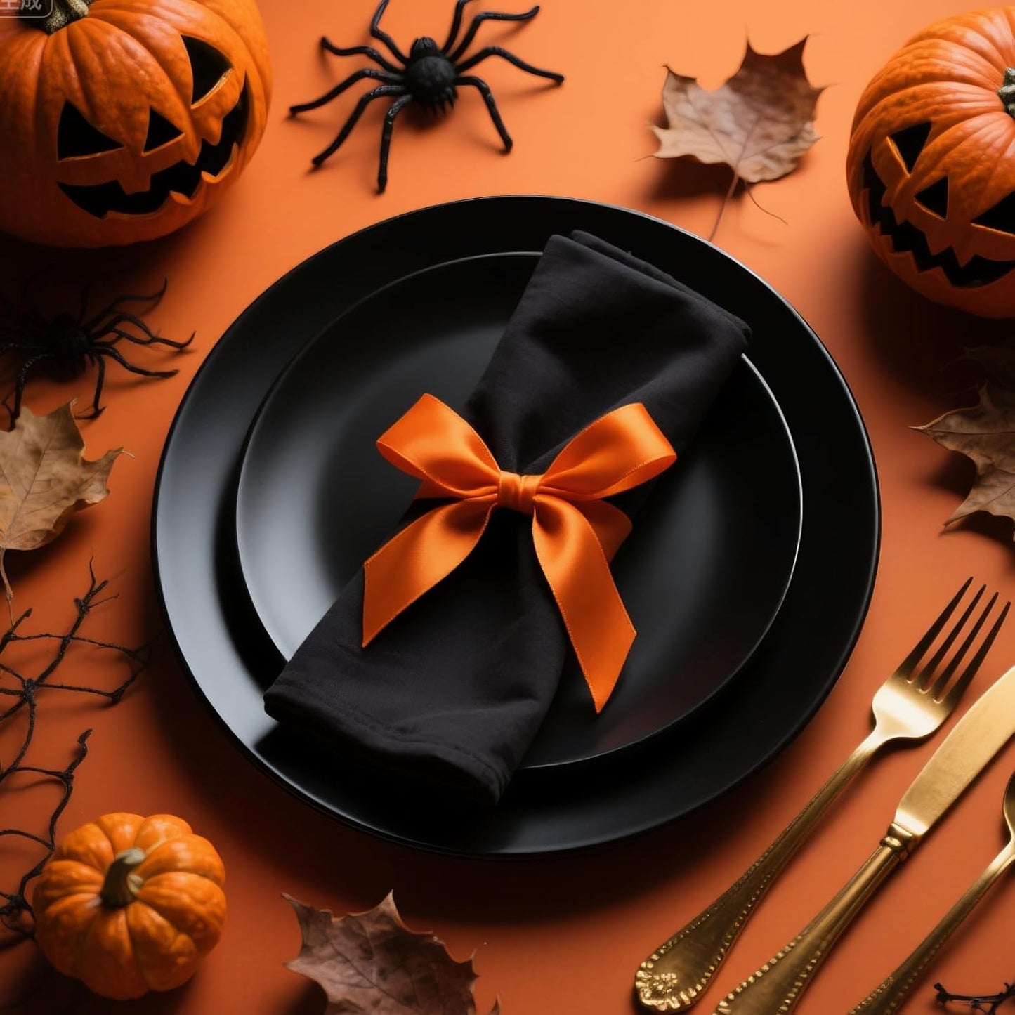 1-1/2 Inch Orange Ribbon, 25 Yards Orange Stain Ribbon for Gift Wrapping, Halloween, Christmas and Birthday Party Decoration, Craft, Flower Bouquet, Sewing