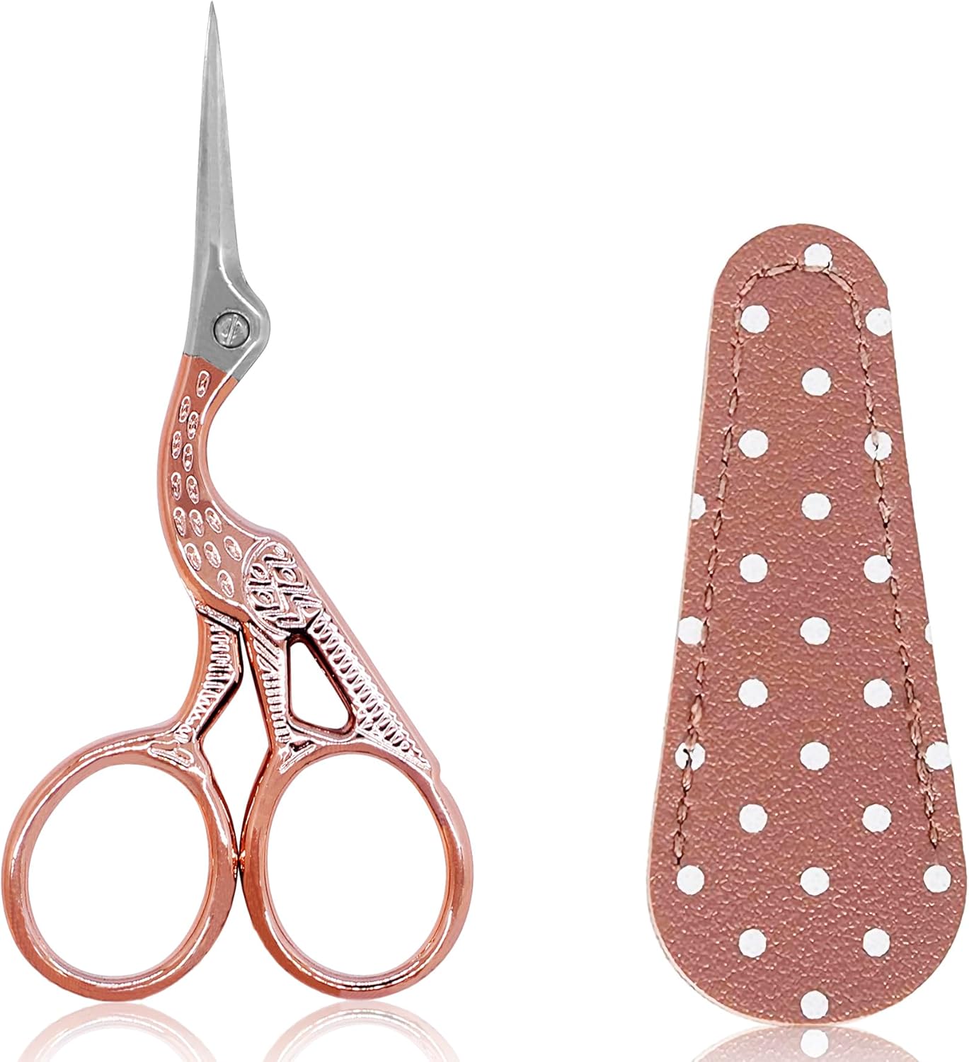 BIHRTC 3.6 Inch Embroidery Scissors Small Precision Embroidery Scissors Stainless Steel Crafting Shears for Needlework Threading Sewing Handcraft Crochet Artwork DIY Tools