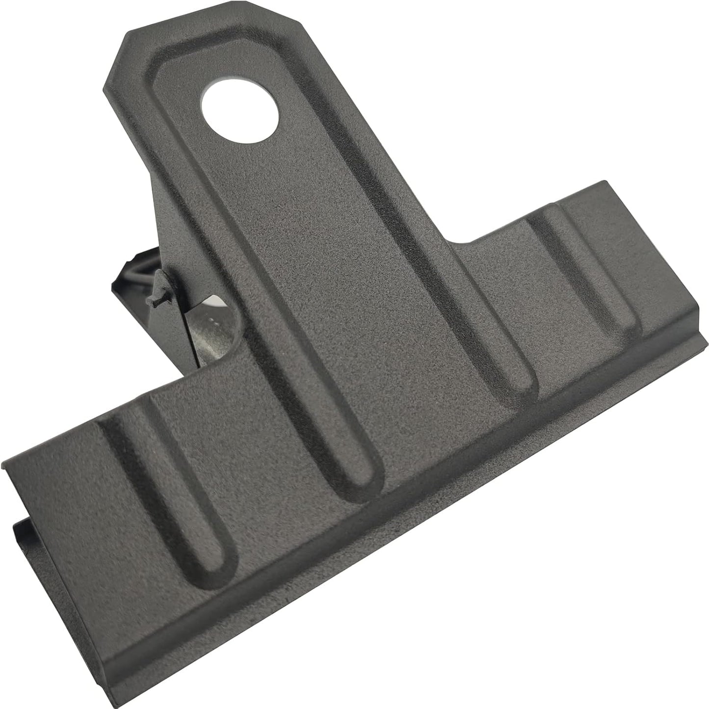 Locci Black Large Bull Clips,10 PCS Extra Large Binder 4.3 Inch Giant Binder Clips,Jumbo Binder Clips for Home,Work,Art,Office and Kitchen (110 mm)