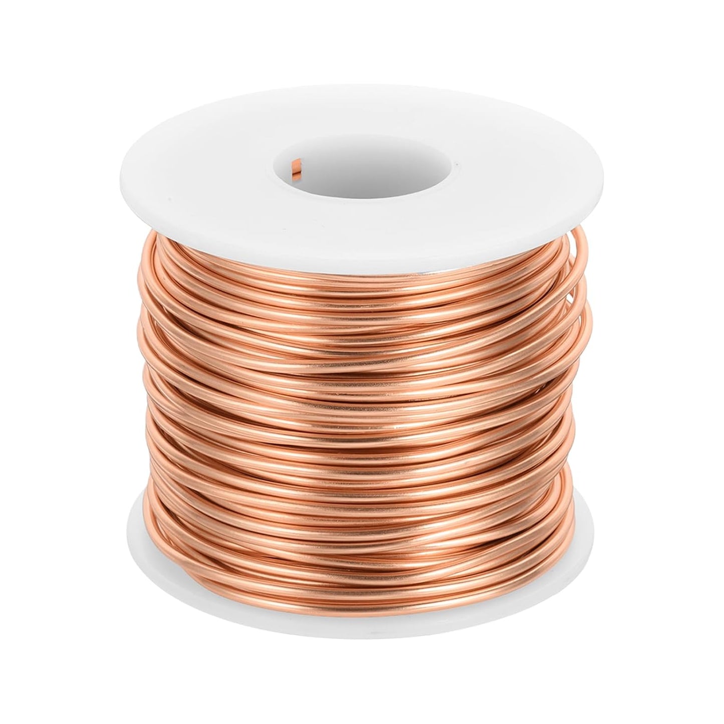 MECCANIXITY 12 Gauge Anodized Aluminum Craft Wire Bendable Bonsai Training Wire 98 Feet 2mm for Sculpting Crafts Wreath Floral Beading Jewelry Making, Copper Tone