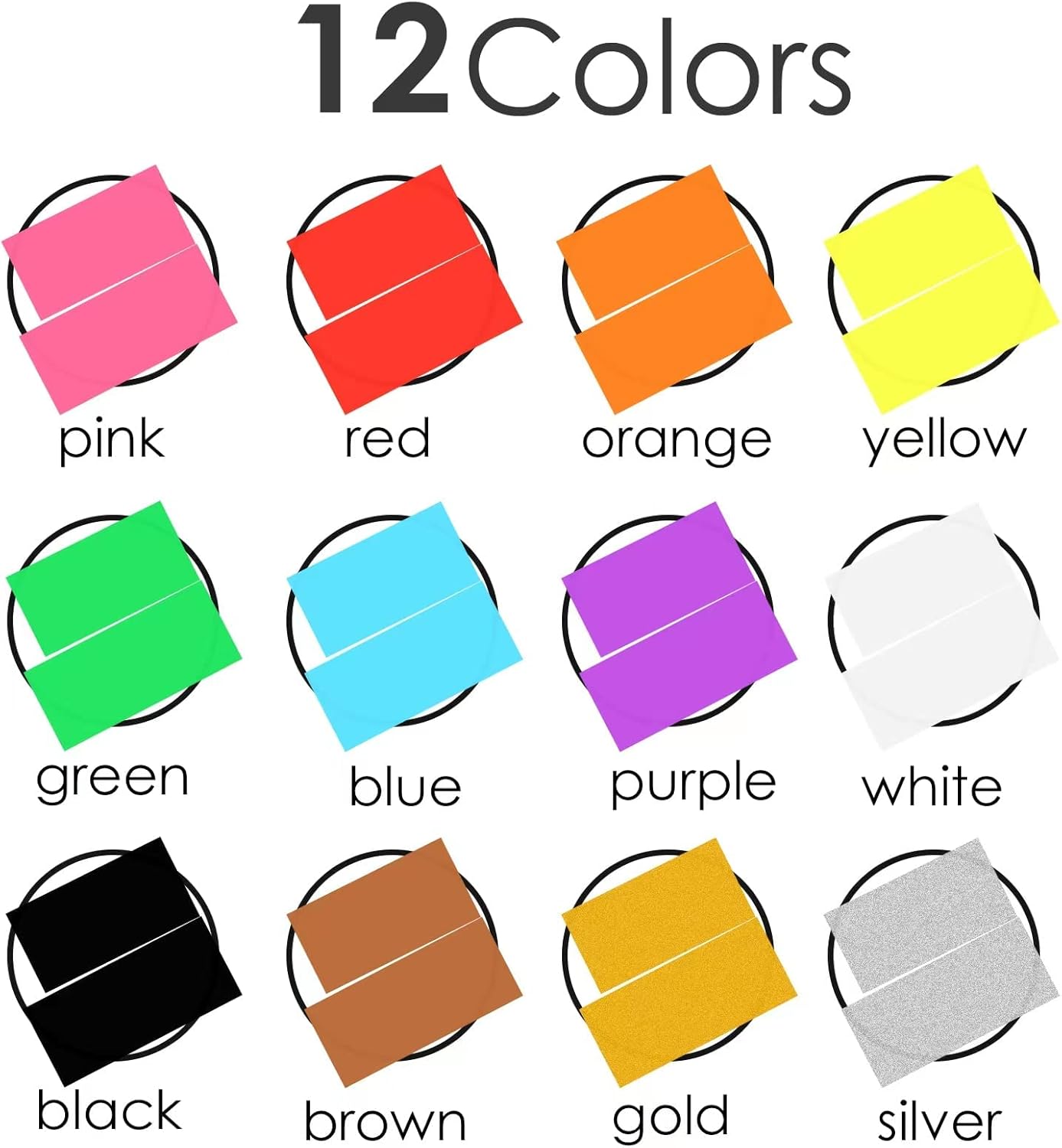 GOTIDEAL Window Markers, Jumbo Chalk Markers for Blackboard Erasable,Washable Car markers for Auto,Chalkboard,Glass,Mirrow,Calendar,Thick Tip12 Colors Car Paint Pens With Metallic Colors(15mm)