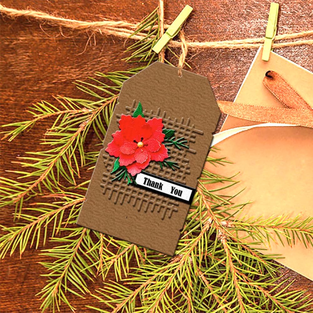 Background Frame Metal Cutting Dies, Grid Background Die Cuts for Card Making DIY Scrapbook Album Embossing Paper Cuts Die Stencil