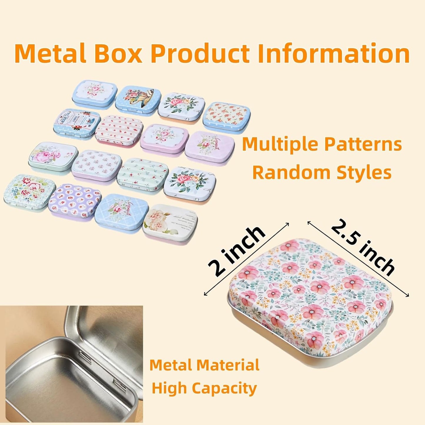 Hilsayum Triangle Shape Stitch Markers with Floral Pattern Storage Box,Crochet Markers for Crocheting and Knitting