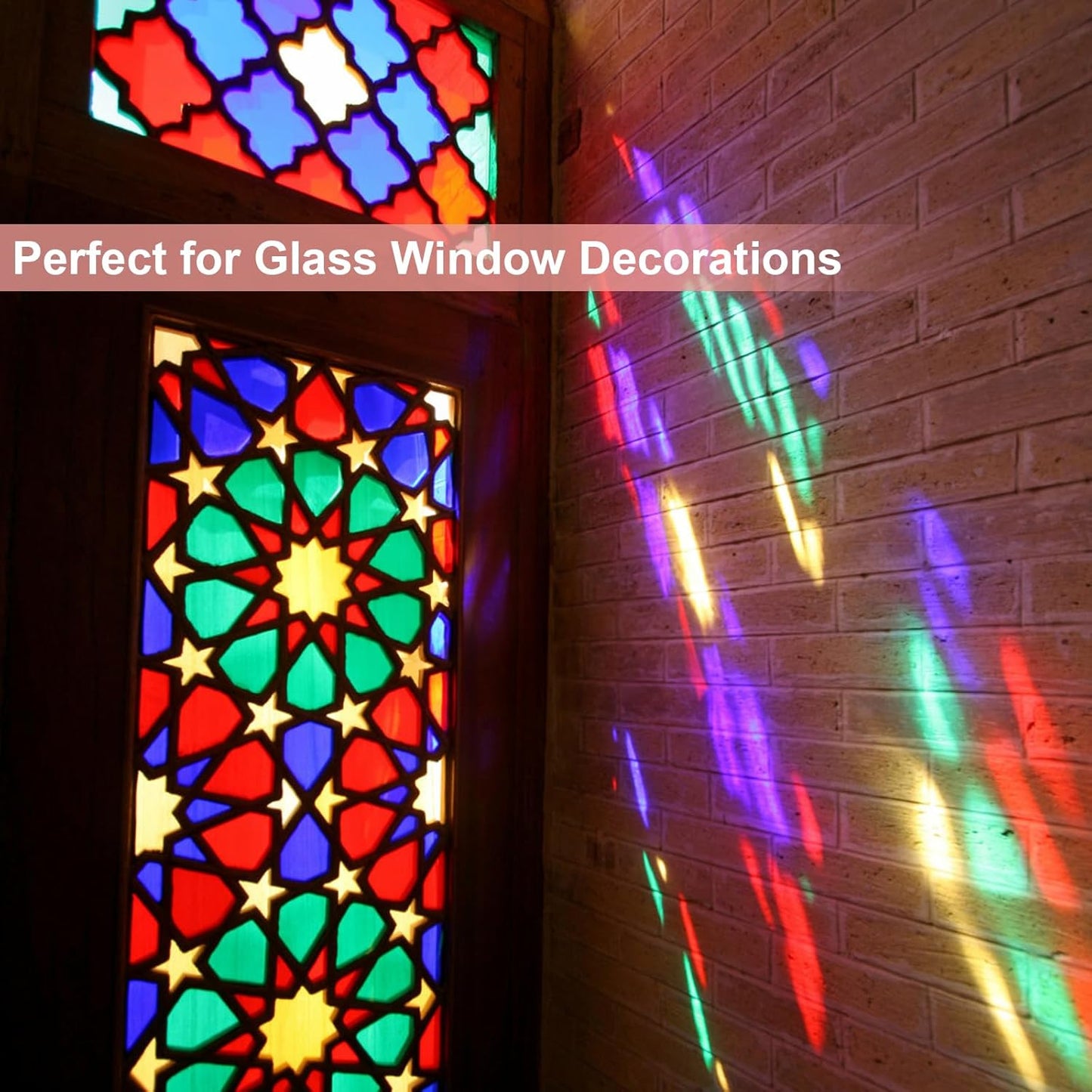 PEASUG 120 PCS Cellophane Sheets, Cello Sheets, Cellophane Paper Sheets, Colored Cellophane Wrap, Transparent Plastic Sheets for DIY Crafts Project, Art, Lights, Window Decoration（7.5x7.5 Inches)