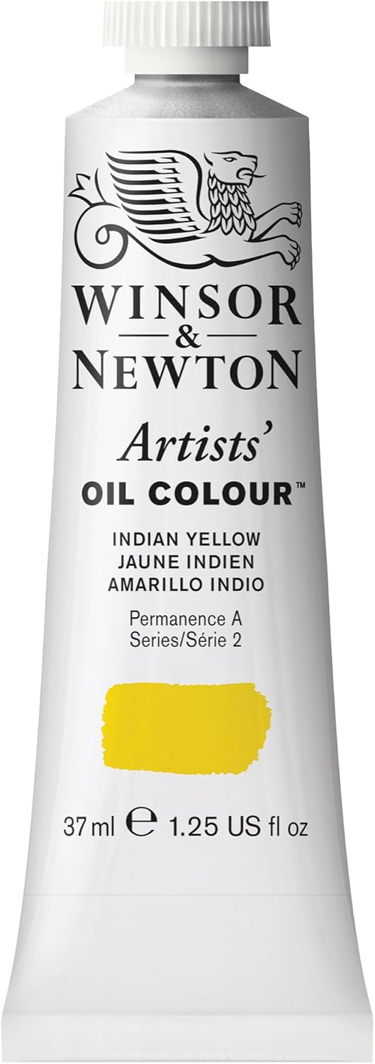 Winsor & Newton Artists' Oil Color, 37ml (1.25 oz) Tube, Indian Yellow
