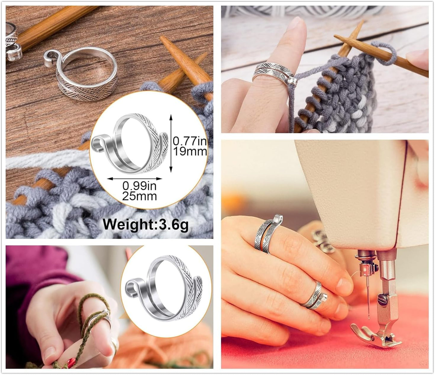 Hayodo Stitch Markers 10 Colors Knitting Crochet Locking 60/160/240Pcs Stitch Needle Clip Counter with 3 Plastic Needle Randomly and 1 Knitting Crochet Loop Ring (Multicolor-160 pcs)