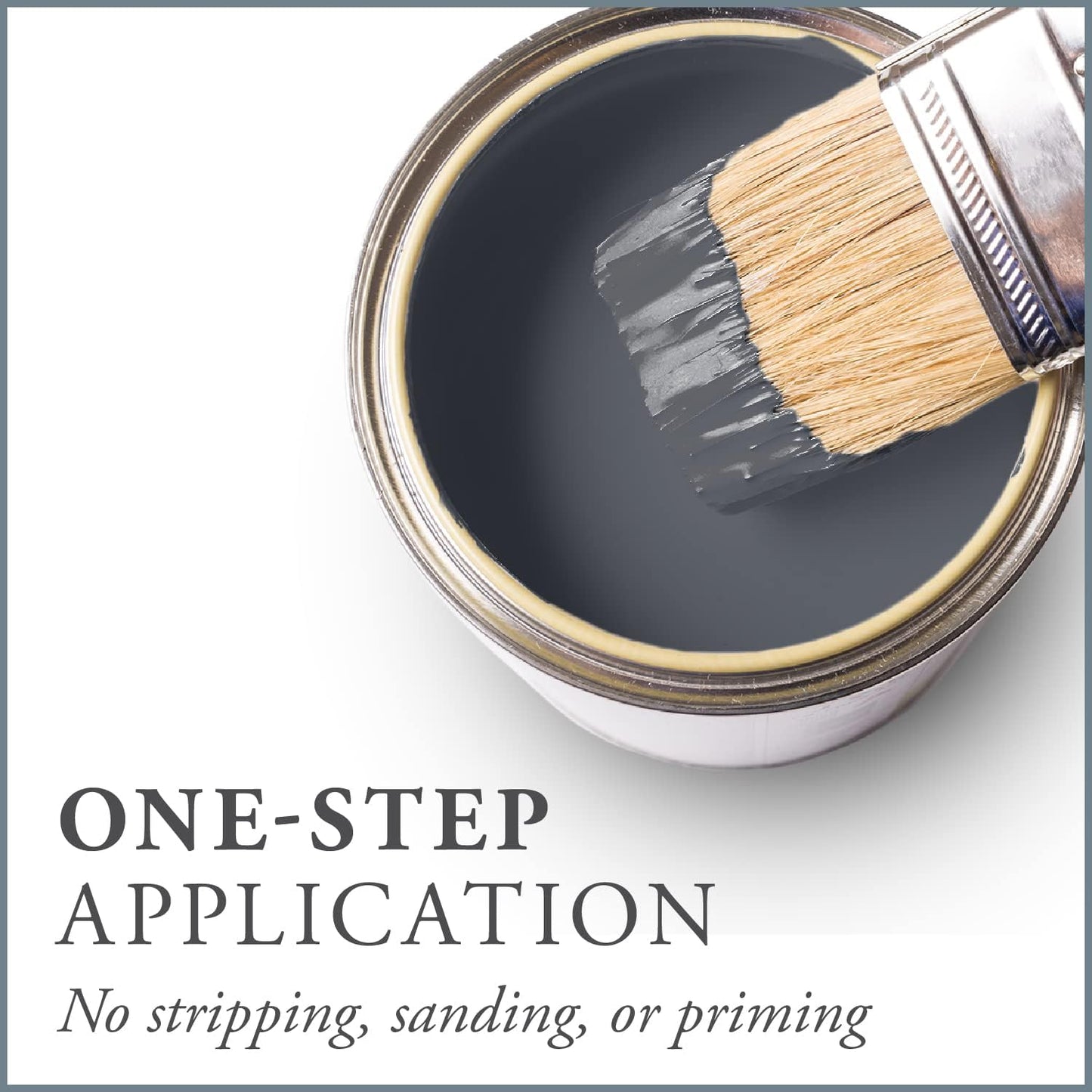 AMY HOWARD AT HOME Chalk-Based One Step Paint for Furniture, Cabinetry, Decor, Finish, and More | No Stripping, Sanding, or Priming | Medium Base | 16 Ounce | Vanderbilt Gray