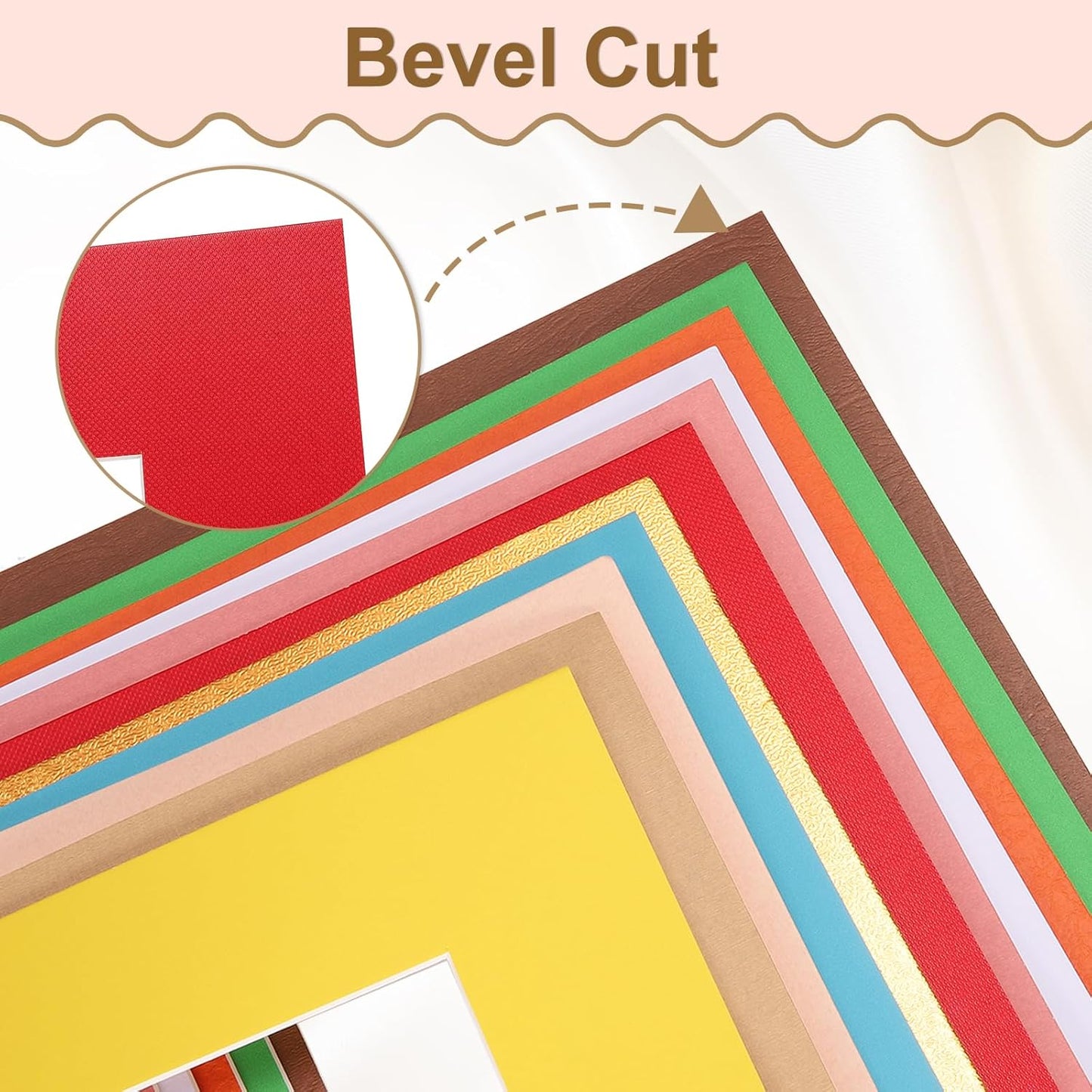 uxcell Picture Mats, 8 x 10 Mat Board Center for 5 x 7 Pictures Acid Free White Core Bevel Cut Frame Mattes with Backing for Display Art Measuring, Sky Blue