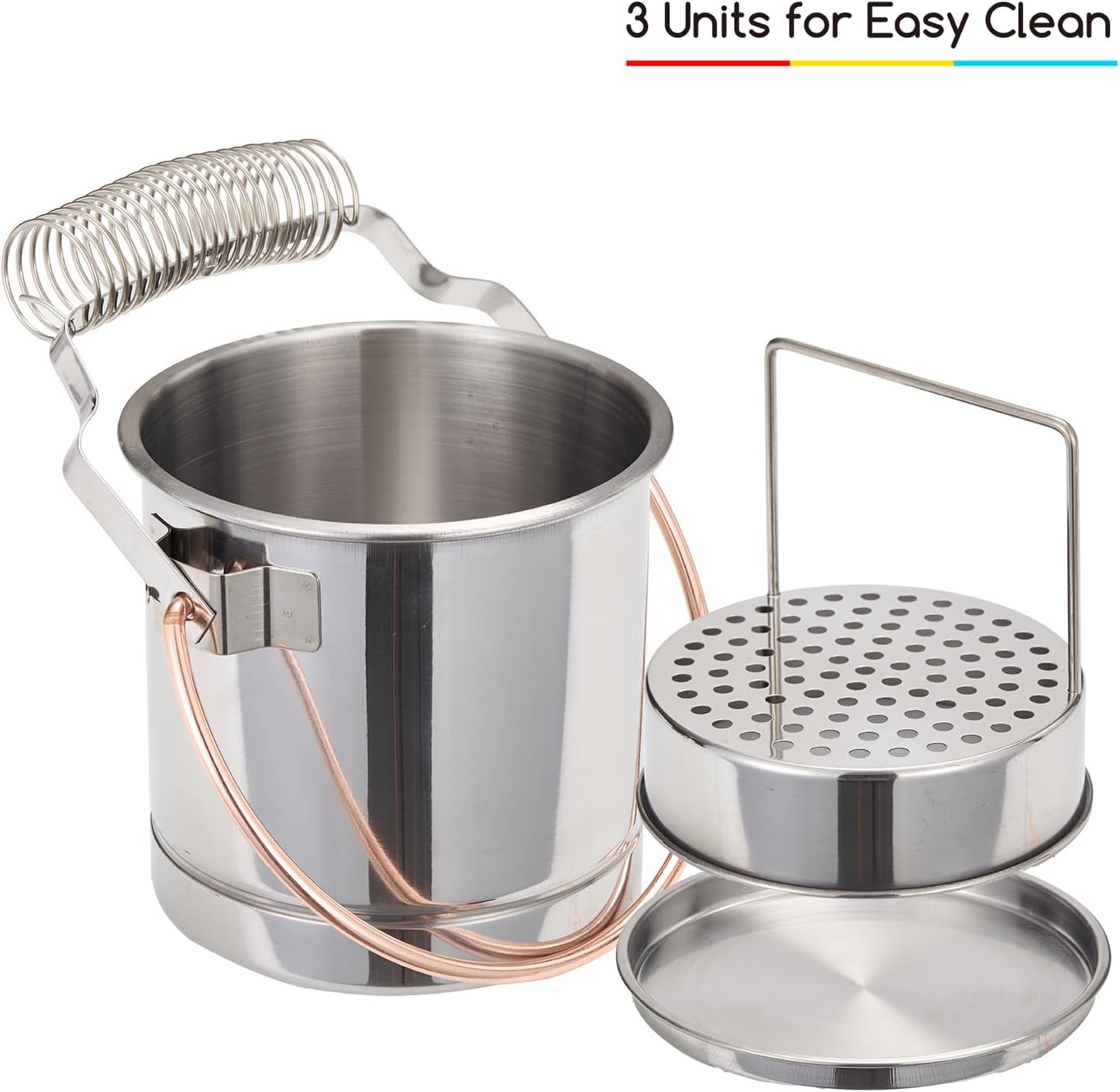 MEEDEN Portable Paint Brush Washer: Airtight Stainless Steel Artist Brush Cleaner with Extra Large Capacity - Paint Brush Holder for Oil & Acrylic Painting