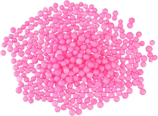 MECCANIXITY Foam Beads Foam Balls 7-9mm for Wedding and Party Decorations, Tiny Packing Balls, Arts DIY Crafts Supplies (Light Pink,1 Pack Approx 3000pcs)