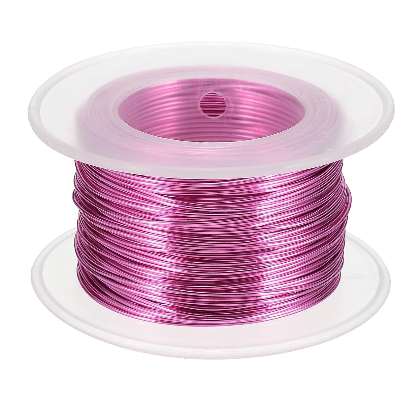 uxcell 20 Gauge / 0.8mm Anodized Aluminum Wire for Jewelry Craft Making, 102 Feet Bendable Flexible Wire for DIY Home Decor Gardening Sculpture, Dark Pink