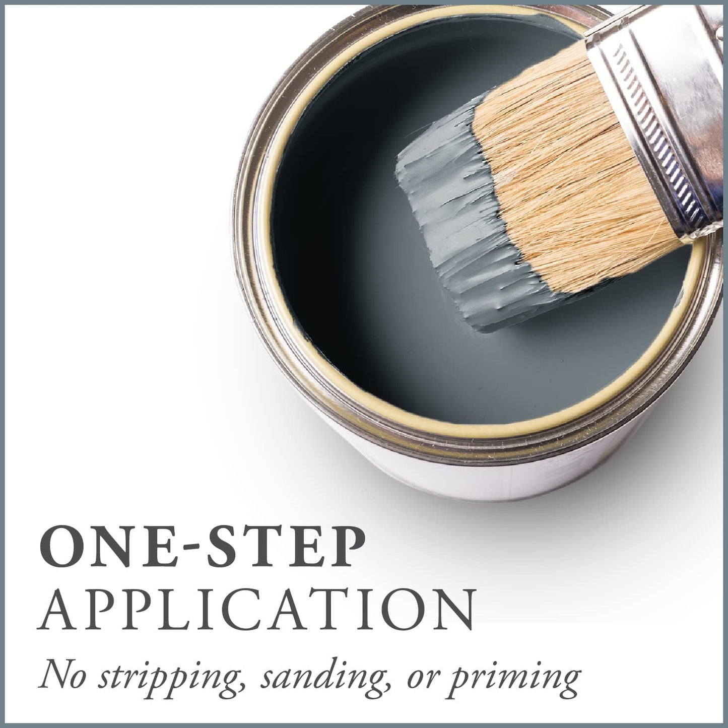 AMY HOWARD AT HOME Chalk-Based One Step Paint for Furniture, Cabinetry, Decor, Finish, and More | No Stripping, Sanding, or Priming | Medium Base | 32 Ounce | Geyer Gray