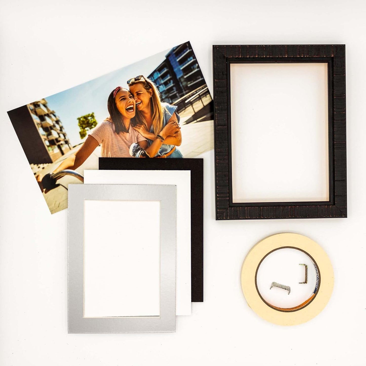 11x14 Mat for 8.5x11 Photo - Precut Metallic Silver Picture Matboard for Frames 11 x 14 Inches - Bevel Cut to Display Art 8.5 x 11 Inches - Acid Free Pack of 25 MATS with Backing Boards & Clear Bags