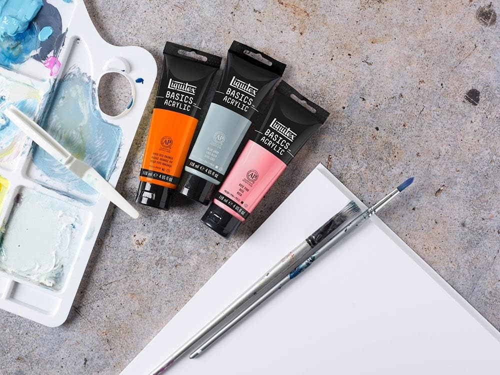 Liquitex BASICS Acrylic Paint, 118ml (4-oz) Tube, Ivory Black