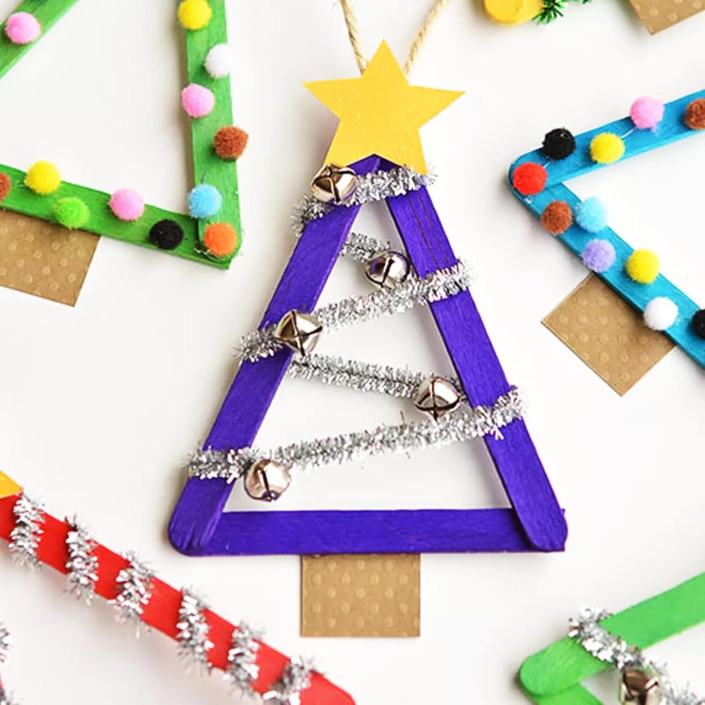 WISYOK 60 Pcs 6” Colored Jumbo Wooden Craft Sticks, Rainbow Wooden Popsicle Sticks, Wide Lollipop Sticks, Treat Sticks Ice Pop Sticks fir Creative Designs or Home Art Projects