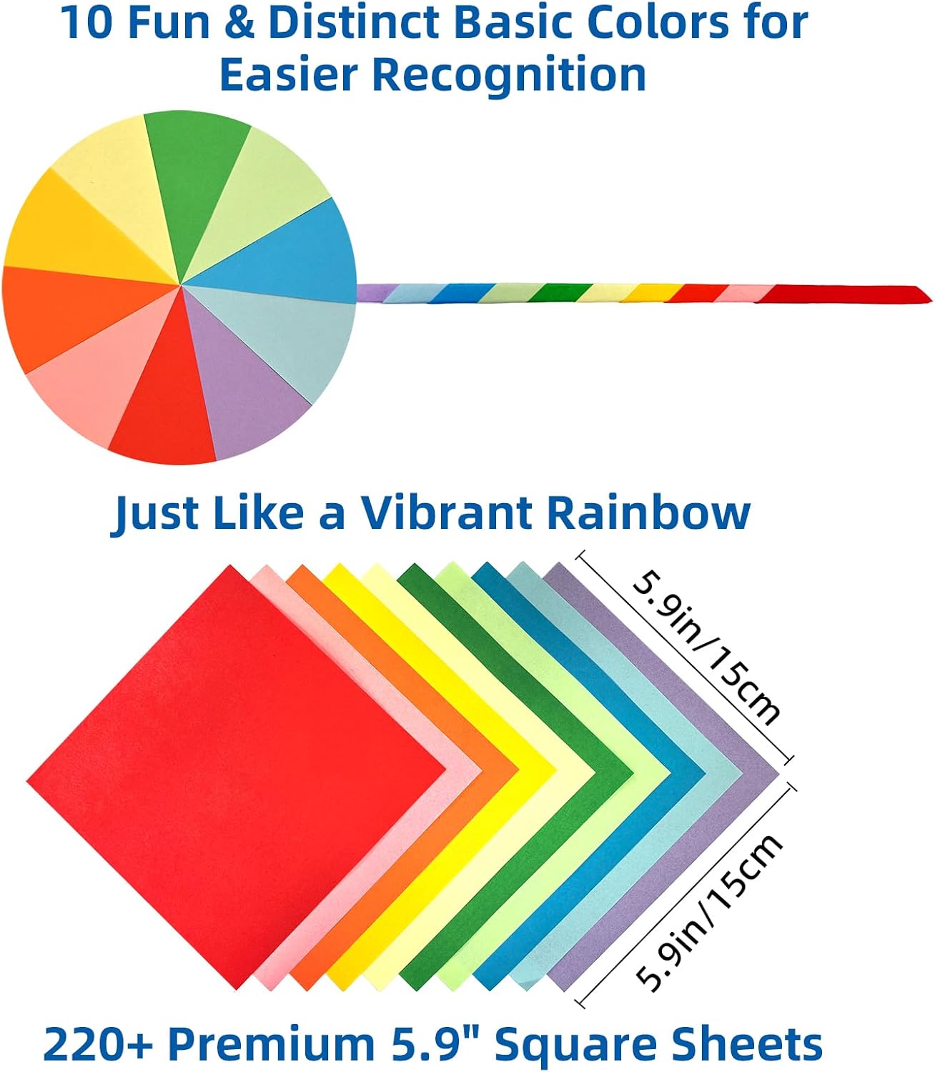 Origami Kit for Kids | 220 Sheets 6x6 Inch Origami Paper in 10 Colors & Child-Friendly Tools | Perfect for Hands-on Creative Art & Craft Projects | Ideal Gift for Ages 5-8 8-12.