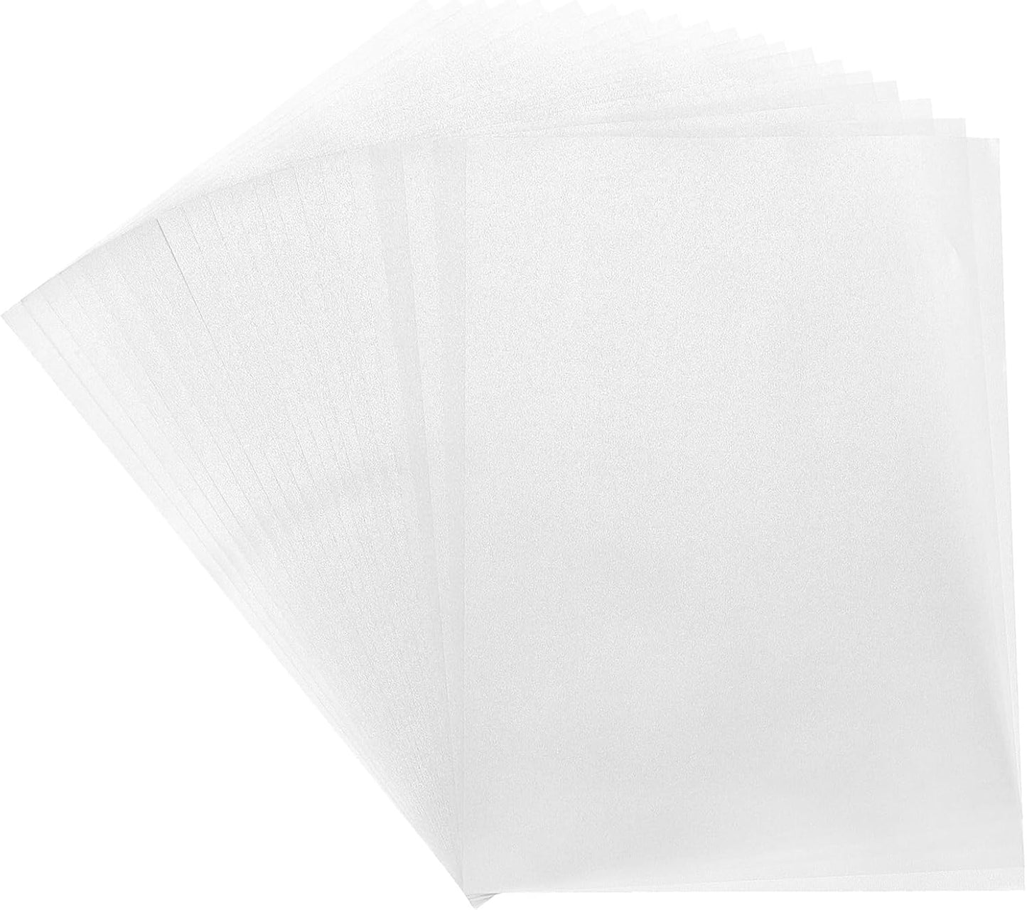 MECCANIXITY Colored Vellum Paper, 50 Sheet Silver Transparency 11.7 x 8.2 Printable Vellum Paper, Translucent Vellum Sheets for Printing Wedding Invitations, Ink Jet Laser Printer