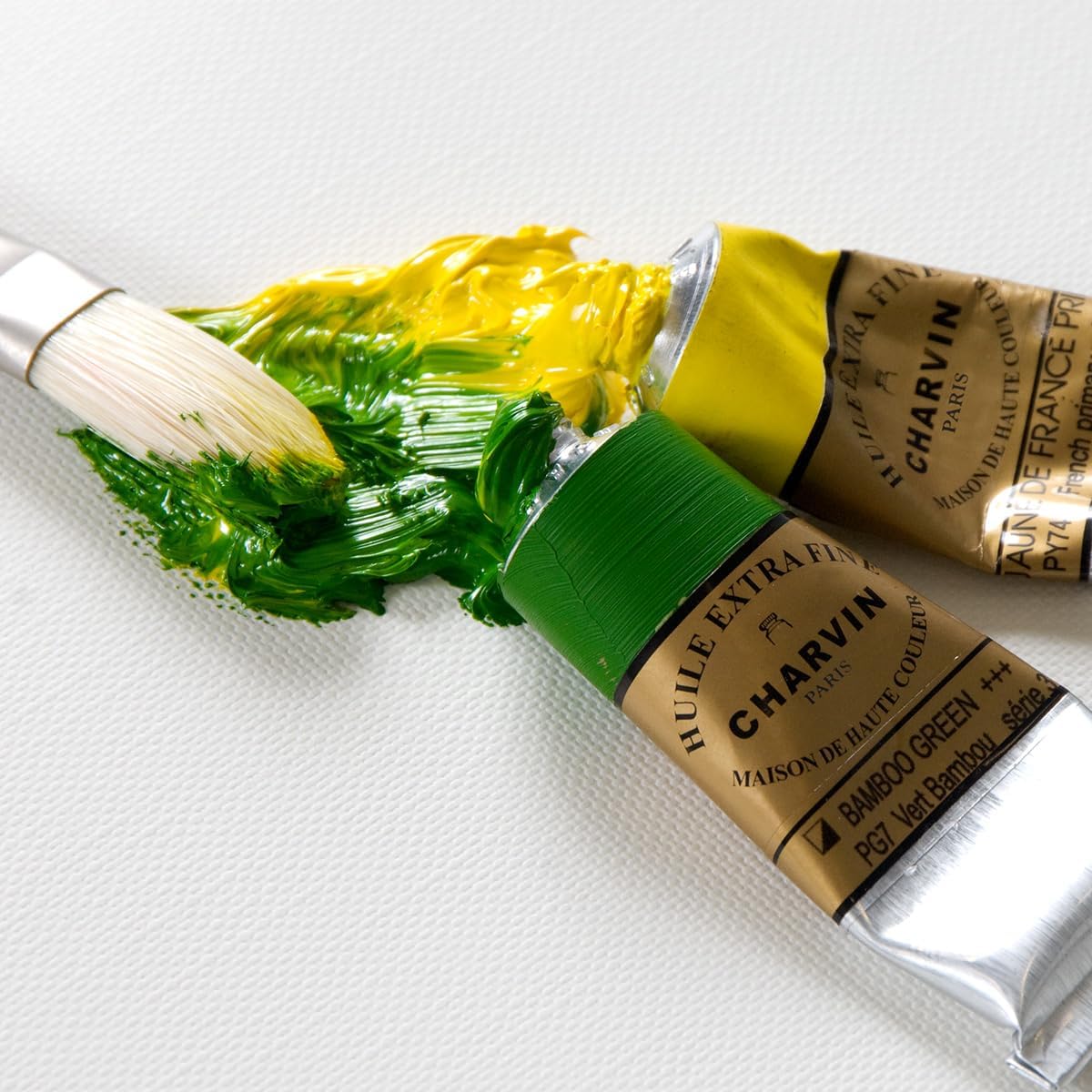 Charvin Extra Fine Oil Paint, Zinc White 150 ml - Triple-Milled, Rich Texture, Poppy Oil-Based, Light-Fast, Handmade, Archival Quality