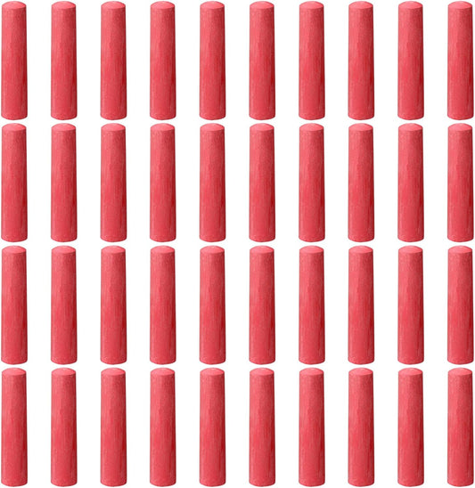 40 Pcs Sidewalk Chalks for Kids Non Toxic Jumbo Chalk for Party Gift Outdoor Art Classroom Play Painting (Red)