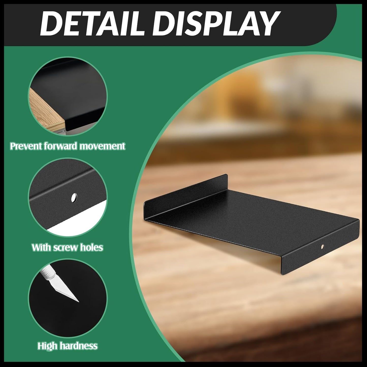 Suzile Bench Hook Metal Inking Plate Linoleum Printmaking Block Stop Ink Plate Printing Supplies Linocut Carving Tools for Block Printing Wood Carving, 9 x 7 x 1 Inches(4 Pcs)